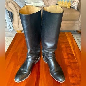 Frye black tall boots, excellent condition